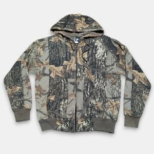 Vintage Sniper Camo Hoodie Men XL Ace Sportswear Zip Jacket Hunting *Read Desc.